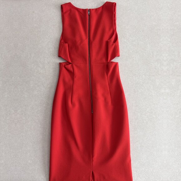 NWT Alice + Olivia Riki Fitted Dress With Waist Cutout ASO Hanna Marin - Picture 7 of 11